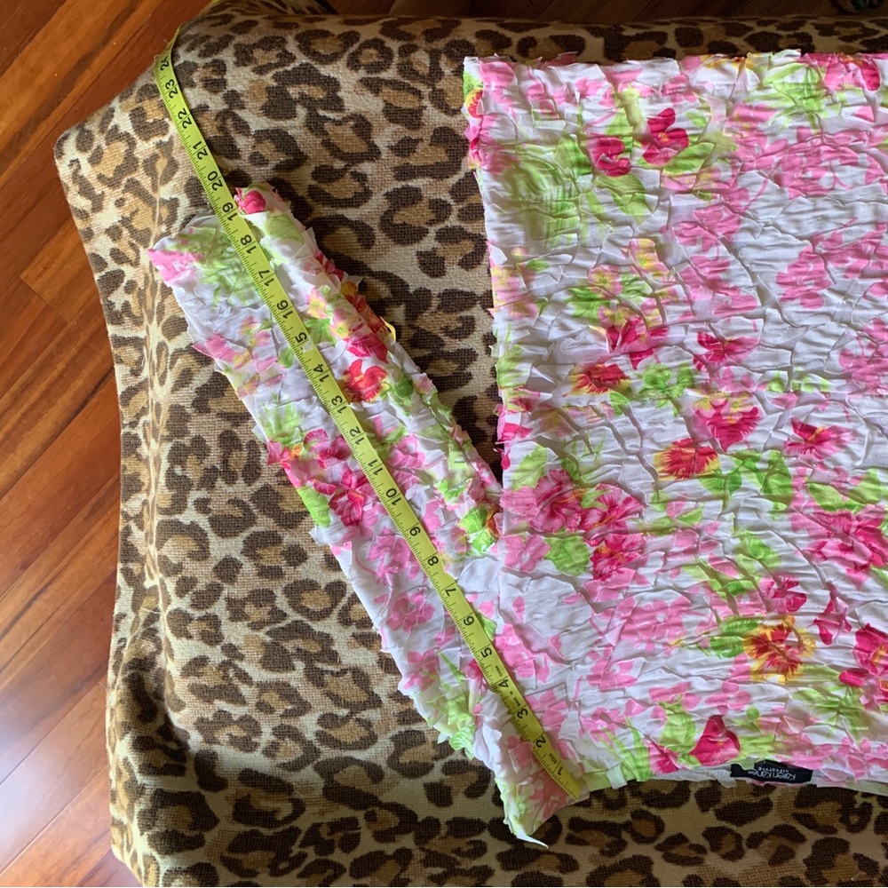 KAREN KANE Y2K textural spring blouse size XL vintage floral top - Picture 7 of 7